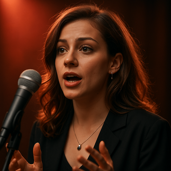 La cantante Mira Montella di Avellino 